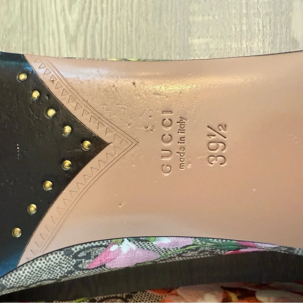 Gucci Pink Floral Flats Size 39+ - Picture 8 of 10
